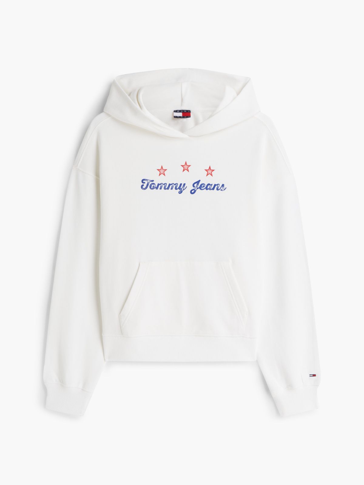 Tommy Jeans Boxy Star Logo Sweatshirt — Ecru