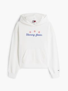 Tommy Jeans Boxy Star Logo Sweatshirt — Ecru 5