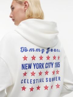 Tommy Jeans Boxy Star Logo Sweatshirt — Ecru 3