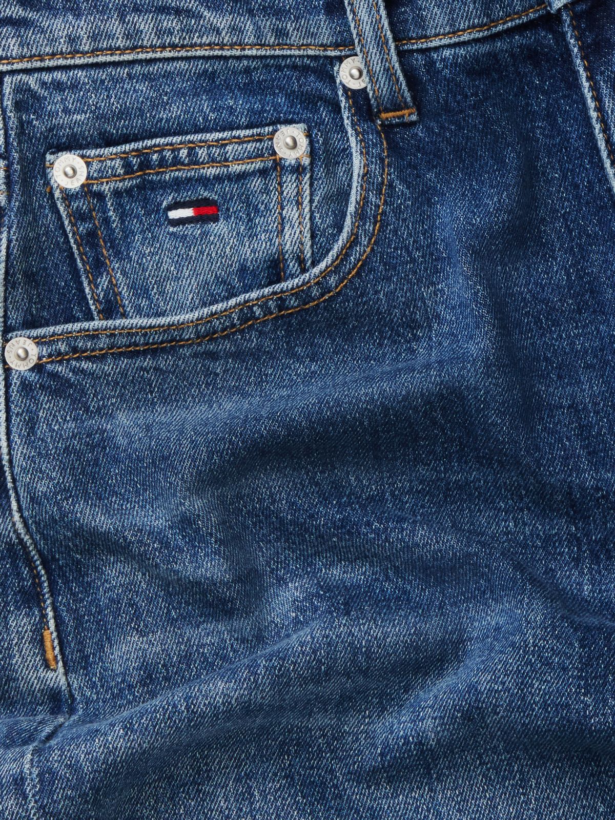 Tommy Jeans High-Rise Tapered Jean — Denim Dark