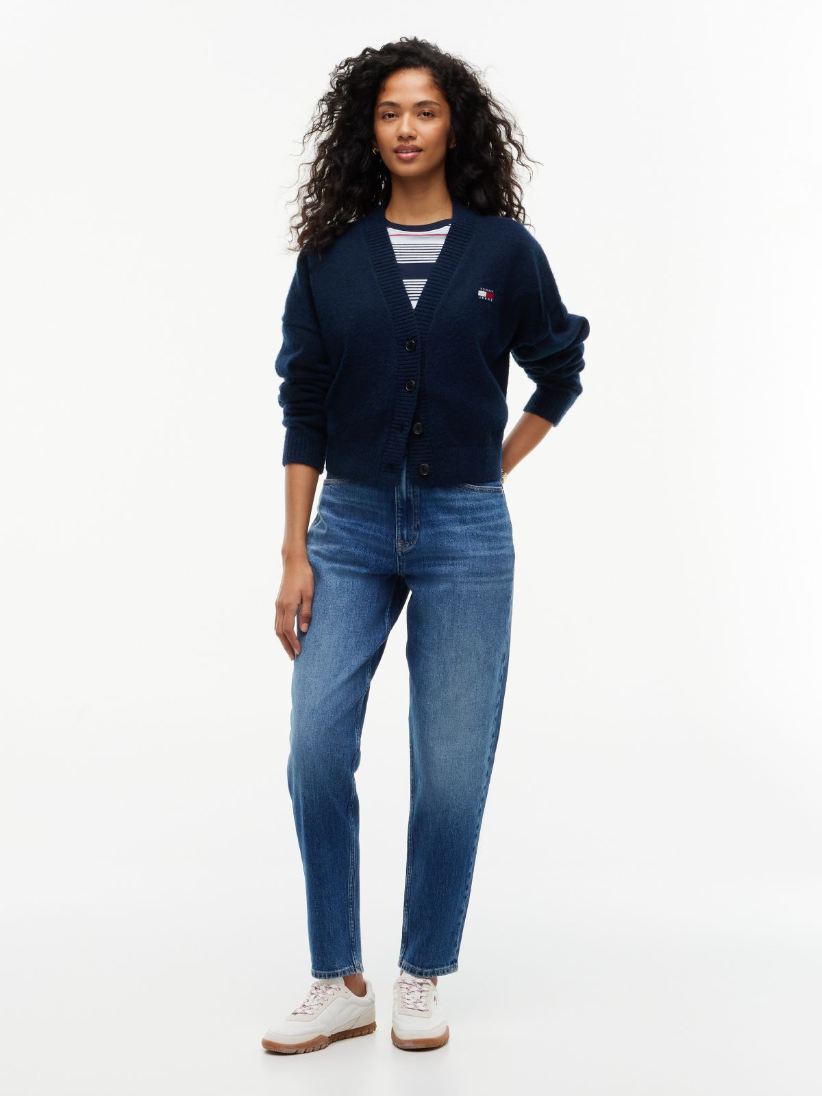 Tommy Jeans High-Rise Tapered Jean — Denim Dark