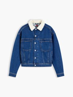 Tommy Jeans Teddy Denim Jacket — Dark Denim 5
