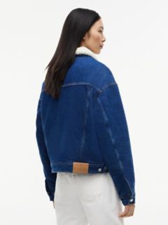 Tommy Jeans Teddy Denim Jacket — Dark Denim 4