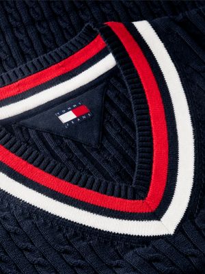 Женское платье Tommy Jeans Cricket Sweater Dress, цвет: Тёмный синий — фото 6