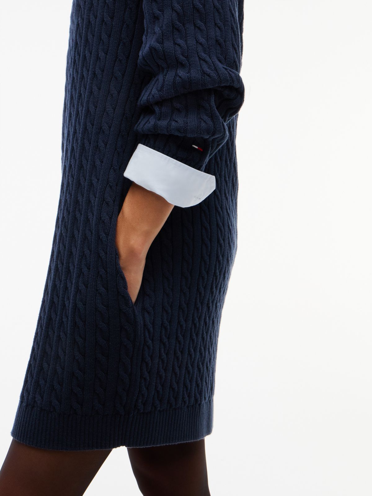Tommy Jeans Cricket Sweater Dress — Dark Blue