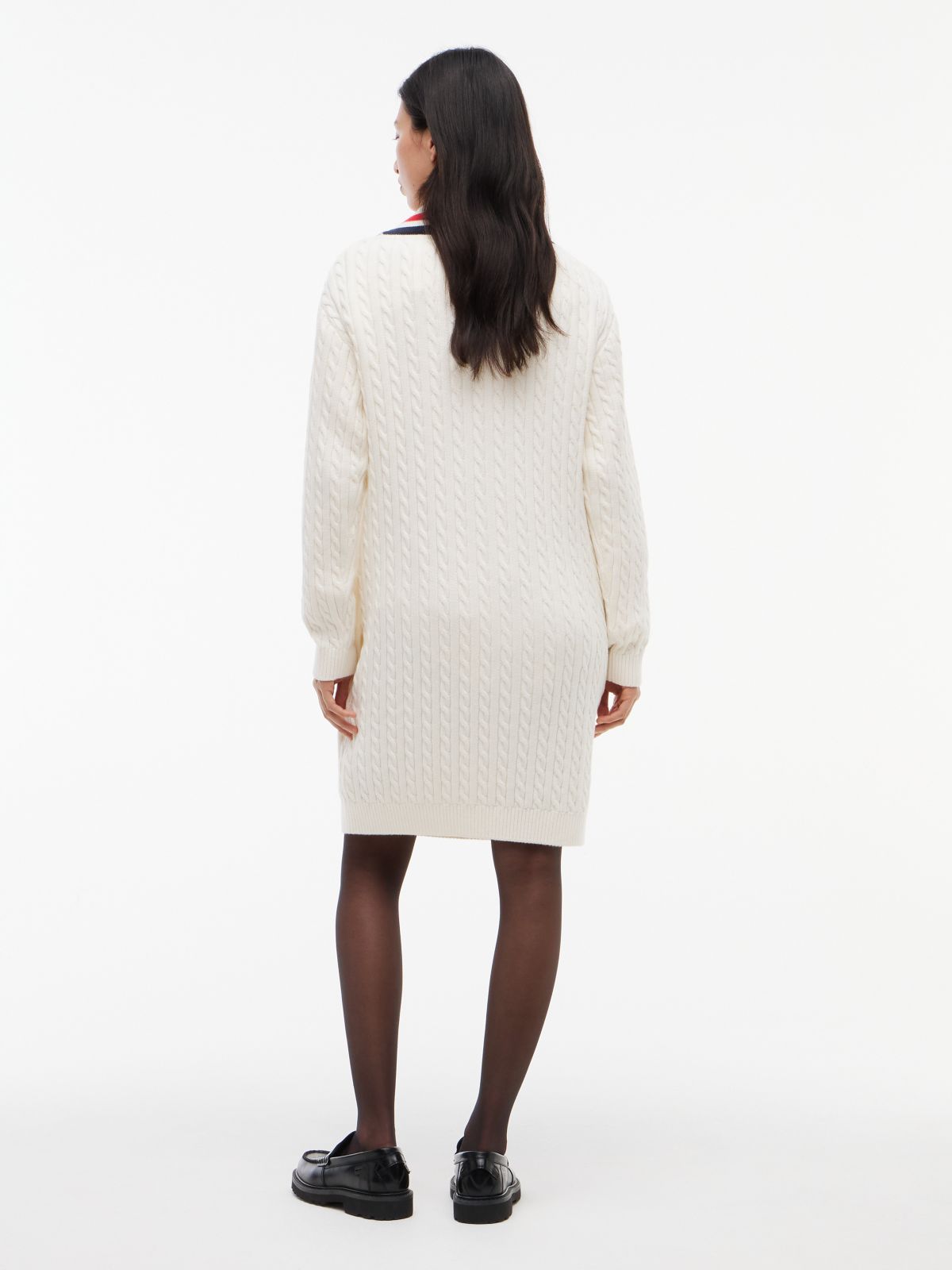 Tommy Jeans Cricket Sweater Dress — Off White