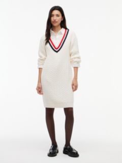 Tommy Jeans Cricket Sweater Dress — Off White 1