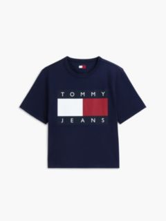 Tommy Jeans Big Flag Logo Boxy T-Shirt — Dark Blue 5
