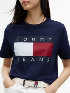 Tommy Jeans Big Flag Logo Boxy T-Shirt — Dark Blue 3