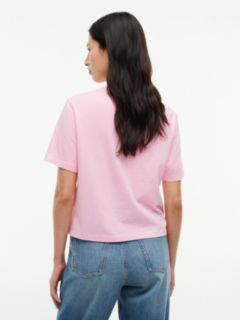 Tommy Jeans Big Flag Logo Boxy T-Shirt — Pink Sugar 4