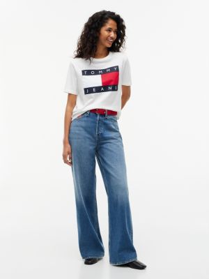 Женские футболки Tommy Hilfiger Tommy Jeans Big Flag Logo Boxy T-Shirt — фото 2
