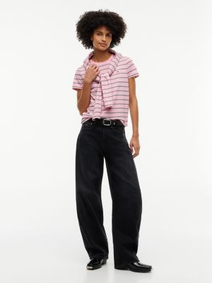 Женские футболки Tommy Hilfiger Tommy Jeans Striped Crewneck T-Shirt — фото 2