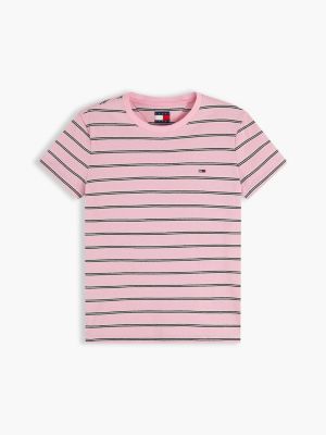 Женские футболки Tommy Hilfiger Tommy Jeans Striped Crewneck T-Shirt — фото 5