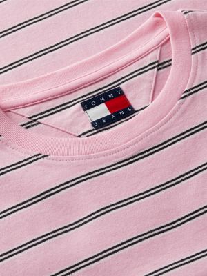 Женские футболки Tommy Hilfiger Tommy Jeans Striped Crewneck T-Shirt — фото 6