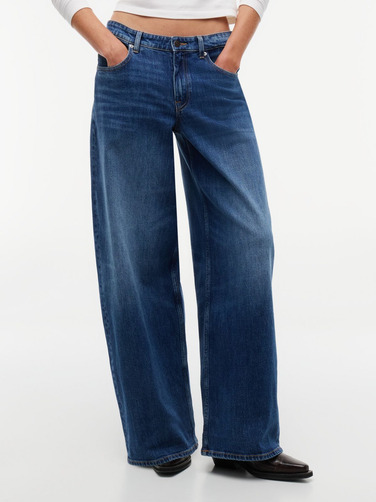 Tommy Jeans Low-Rise Baggy Jean — Denim Dark
