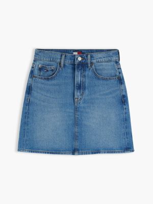 Женская юбка Tommy Jeans High-Rise Denim Mini, цвет: Джинсовый средний — фото 6