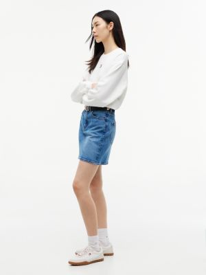 Женская юбка Tommy Jeans High-Rise Denim Mini, цвет: Джинсовый средний — фото 3