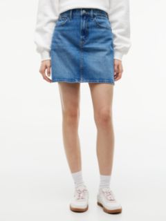 Tommy Jeans High-Rise Denim Mini Skirt — Denim Medium 1