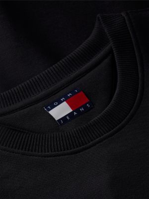 Женские толстовки Tommy Hilfiger Tommy Jeans Rhinestone Flag, цвет: Чёрный — фото 6