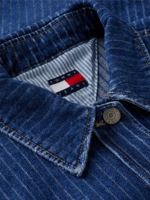 Женские рубашки Tommy Hilfiger Tommy Jeans Striped Denim Shirt — фото 6