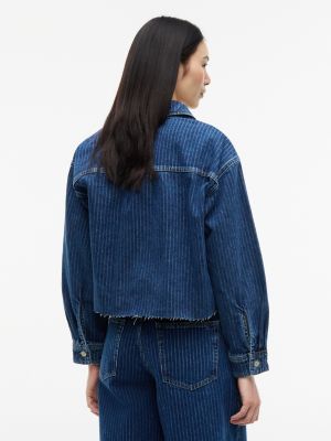 Женские рубашки Tommy Hilfiger Tommy Jeans Striped Denim Shirt — фото 4
