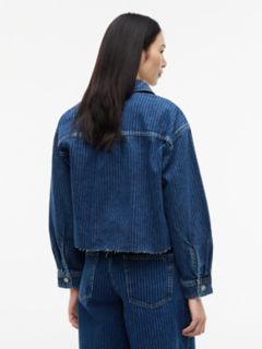 Tommy Jeans Striped Denim Shirt — Dark Denim 4