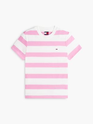 Женские футболки Tommy Hilfiger Tommy Jeans Rugby Stripe T-Shirt — фото 5