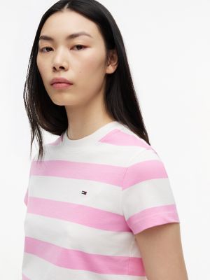 Женские футболки Tommy Hilfiger Tommy Jeans Rugby Stripe T-Shirt — фото 3