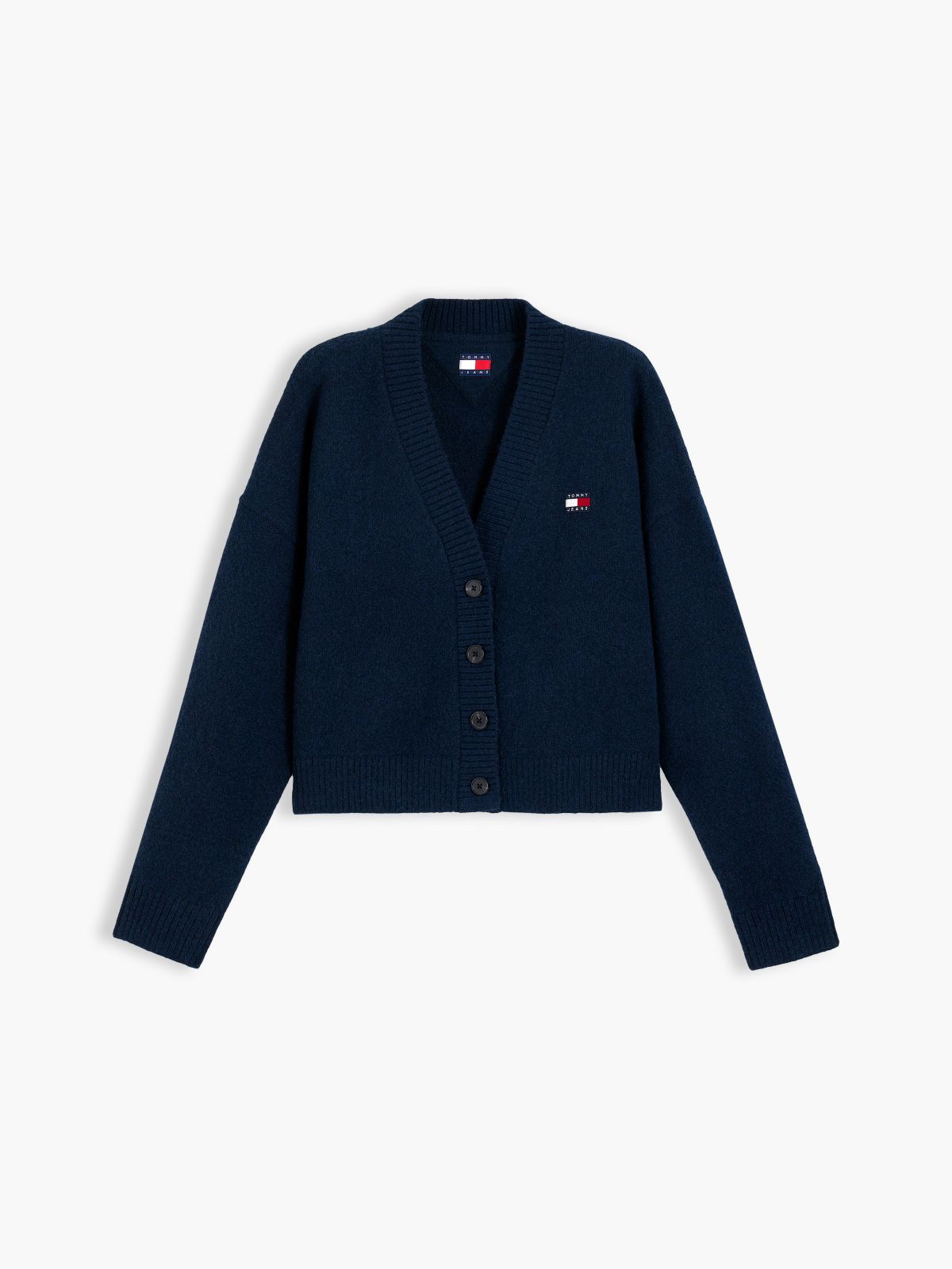 Tommy Jeans Badge Cardigan — Navy