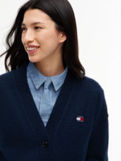 Tommy Jeans Badge Cardigan — Navy 3