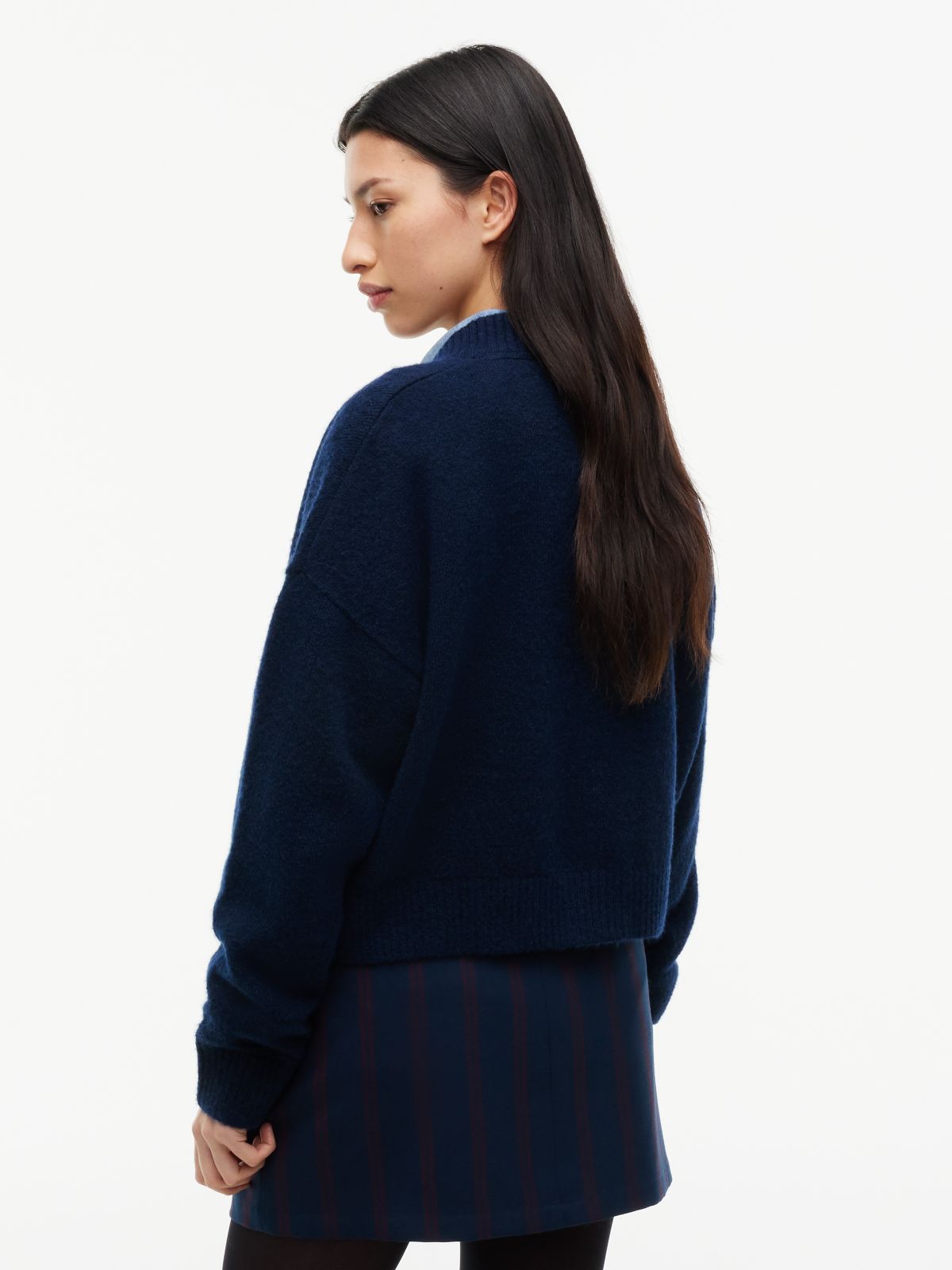 Tommy Jeans Badge Cardigan — Navy