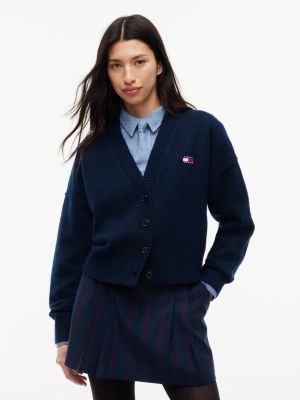 Tommy Jeans Badge Cardigan, Navy