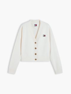 Tommy Jeans Badge Cardigan — Off White 5