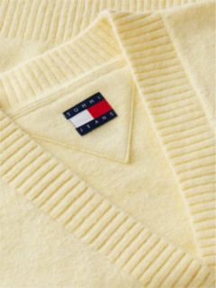 Tommy Jeans Badge Cardigan — Day Lily 6