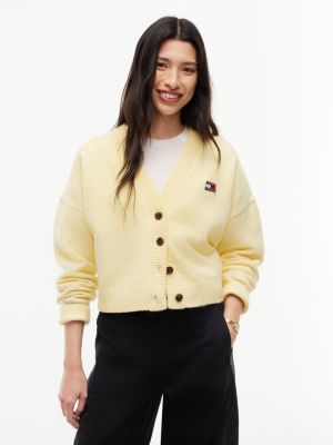 Tommy Jeans Badge Cardigan, Day Lily