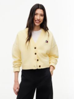 Tommy Jeans Badge Cardigan — Day Lily 1