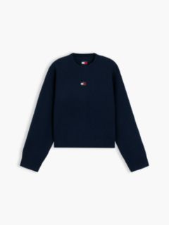 Tommy Jeans Badge Crewneck Sweater — Navy 5