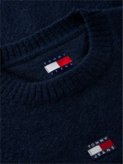Tommy Jeans Badge Crewneck Sweater — Navy 6
