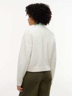 Tommy Jeans Badge Crewneck Sweater — Off White 4