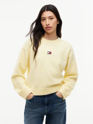 Tommy Jeans Badge Crewneck Sweater, Day Lily