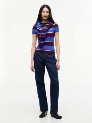 Женские футболки Tommy Hilfiger Tommy Jeans Striped Ribbed T-Shirt — фото 2