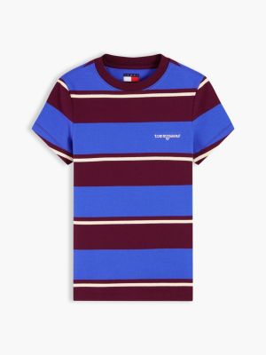 Женские футболки Tommy Hilfiger Tommy Jeans Striped Ribbed T-Shirt — фото 5