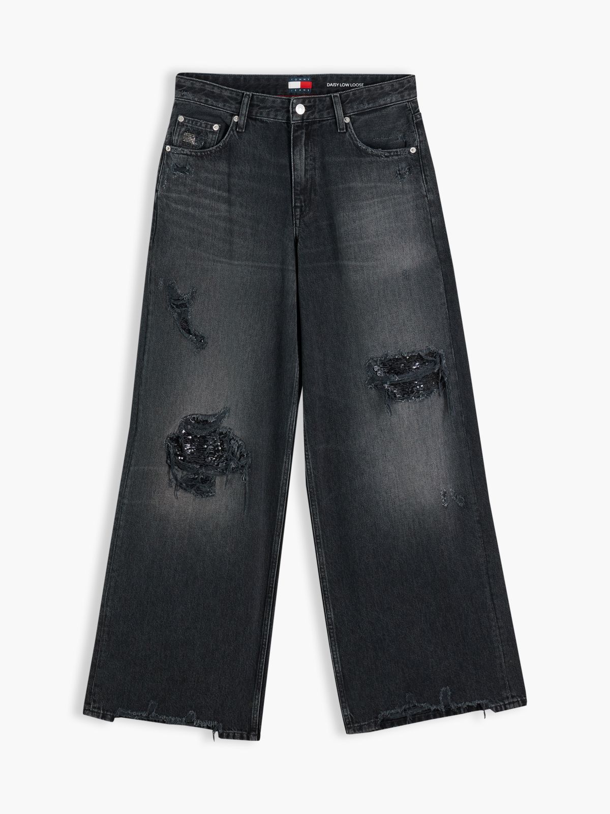 Tommy Jeans Low-Rise Baggy Jean — Denim Black