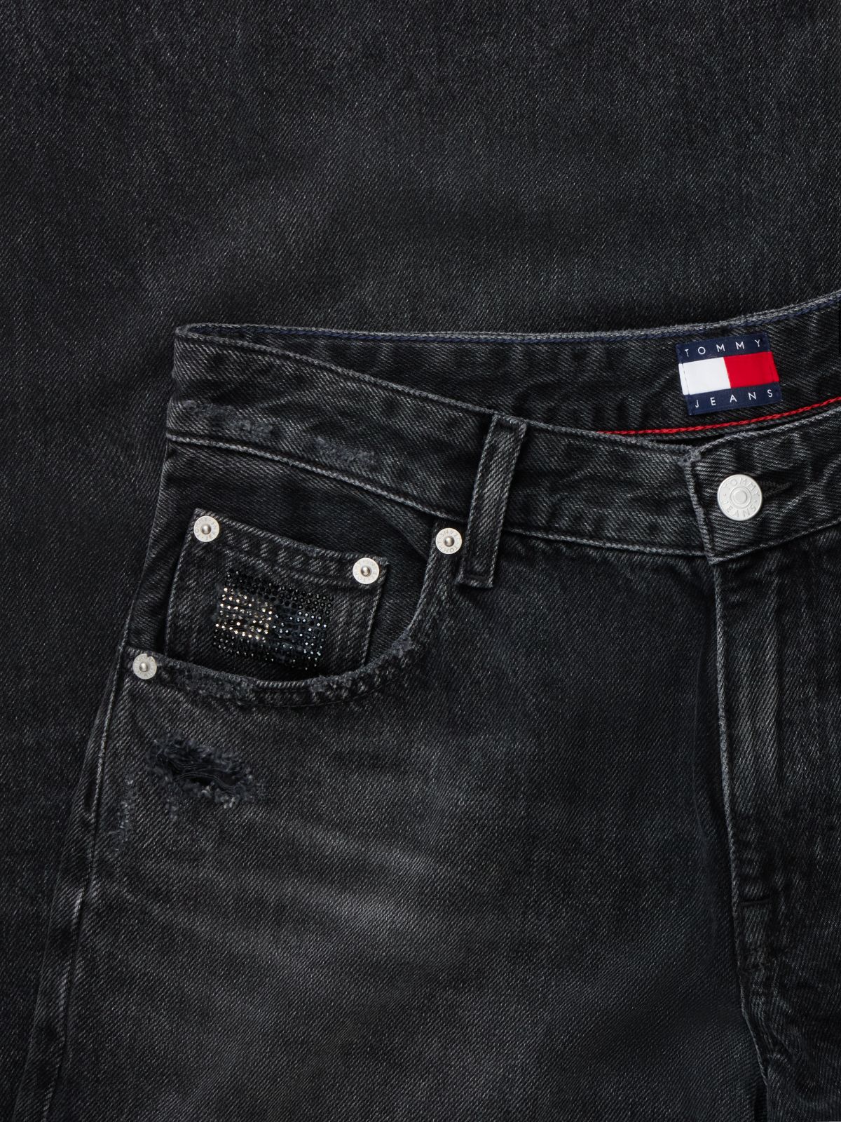 Tommy Jeans Low-Rise Baggy Jean — Denim Black