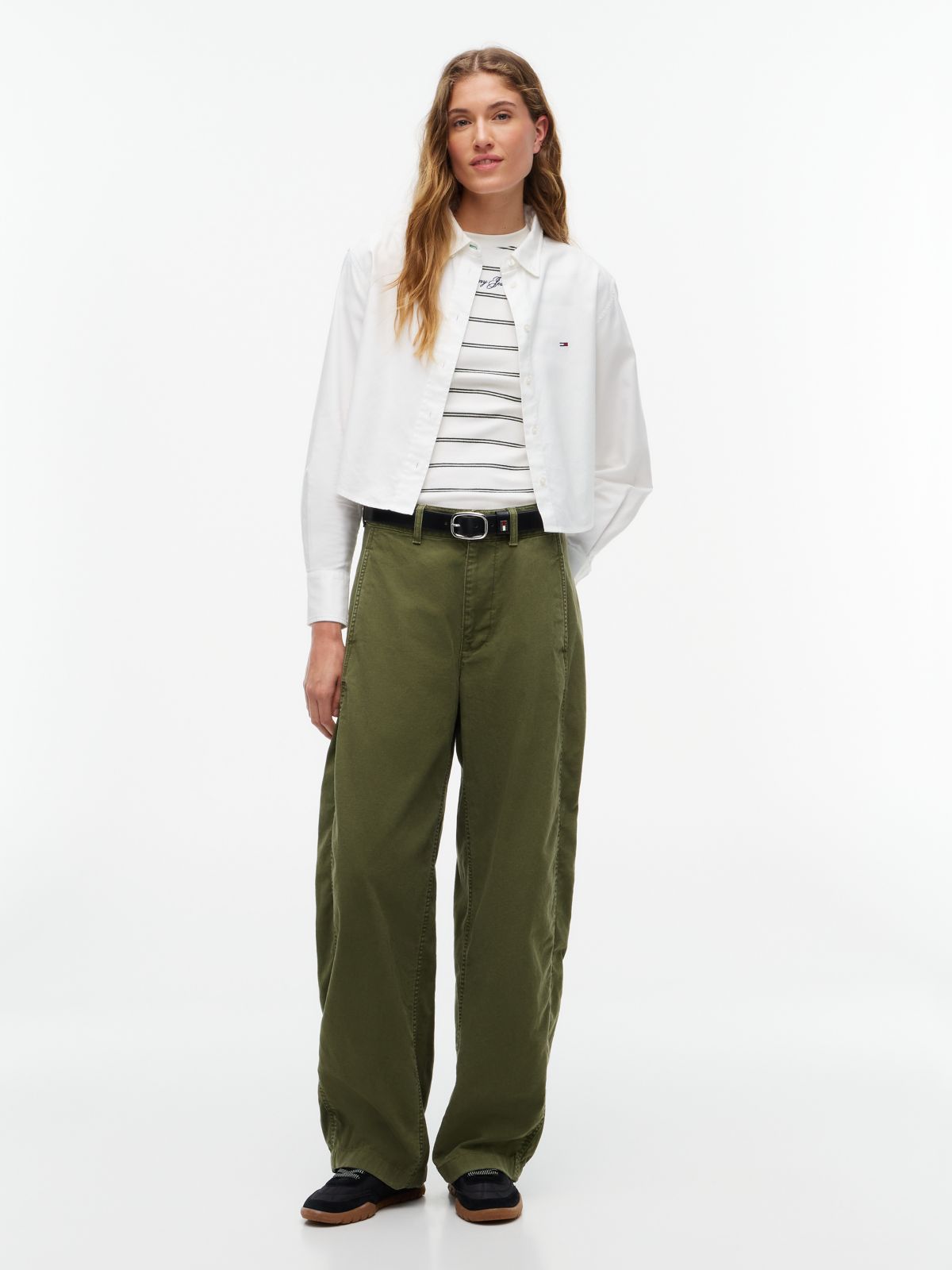 Tommy Jeans Barrel Pant — Dark Green