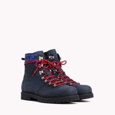 tommy hilfiger navy tj hiking boots