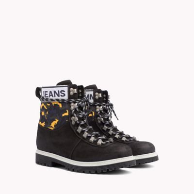 tommy jeans black hiking boots