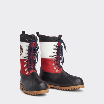 tommy hilfiger men's casey waterproof duck boots created for macy's