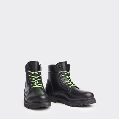 tommy hilfiger leather boots