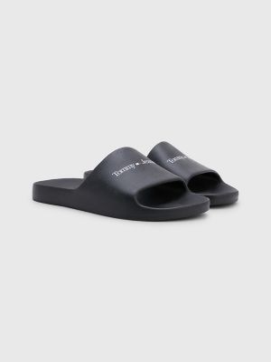 Tommy hilfiger outlet black slides